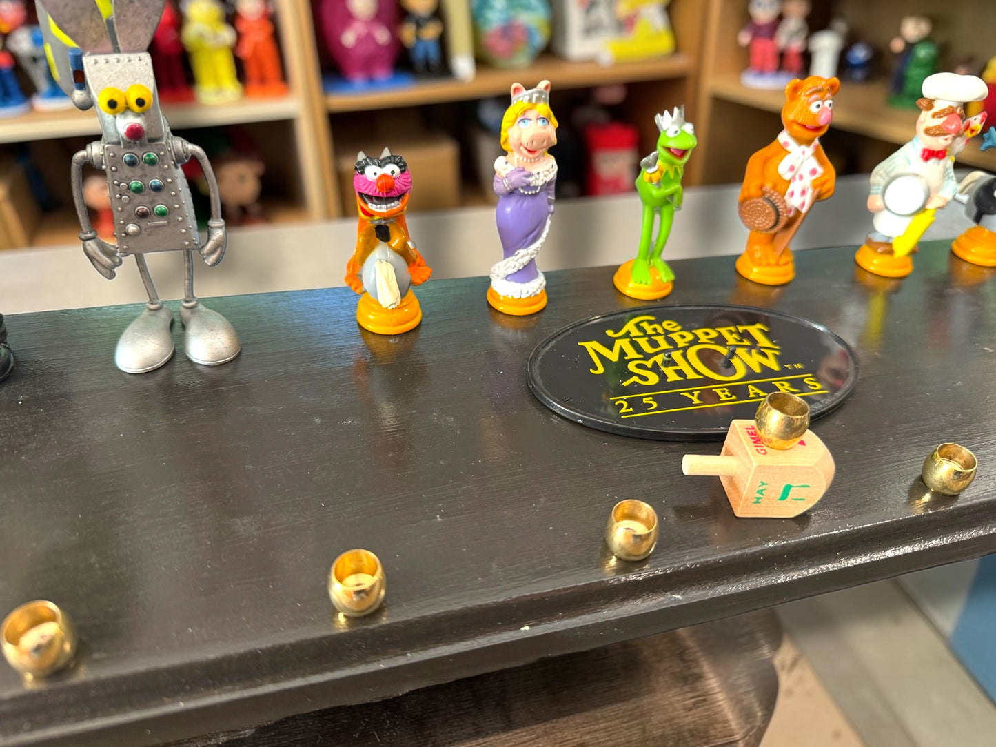 Collectors Muppets Vintage Repurposed Figures Menorah Hanukah Chanukah Judaica