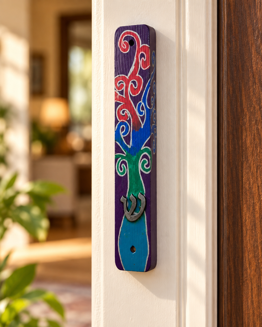 Branches of Blessings Tree of Life Mezuzah Case