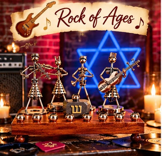Hanukkah Quartet Menorah | One-of-a-Kind Iron Art Menorah