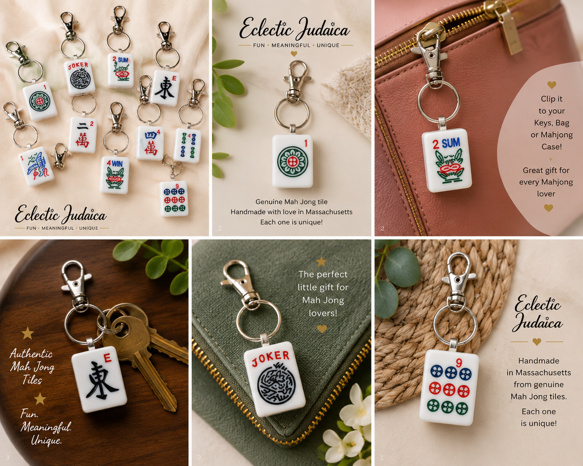 Genuine Mah Jong Tile Keychain