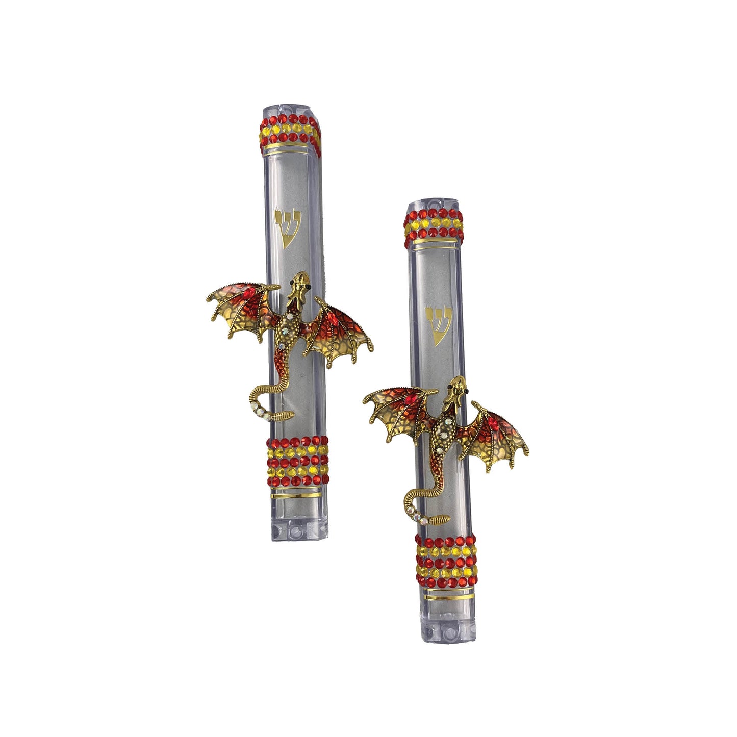 Colorful Dragon Acrylic Mezuzah