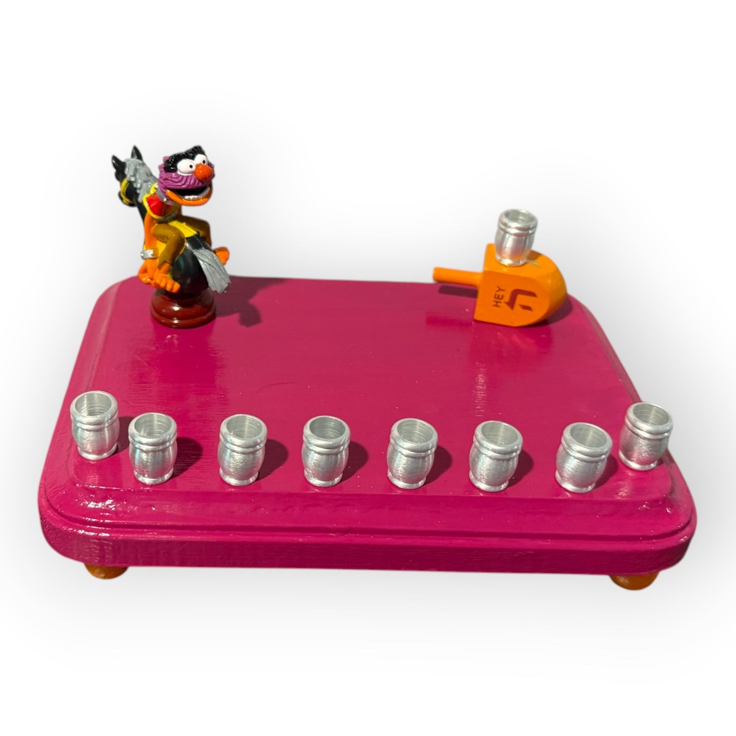 Collectors Muppets Animal Vintage Repurposed Figures Menorah Hanukah Chanukah Judaica