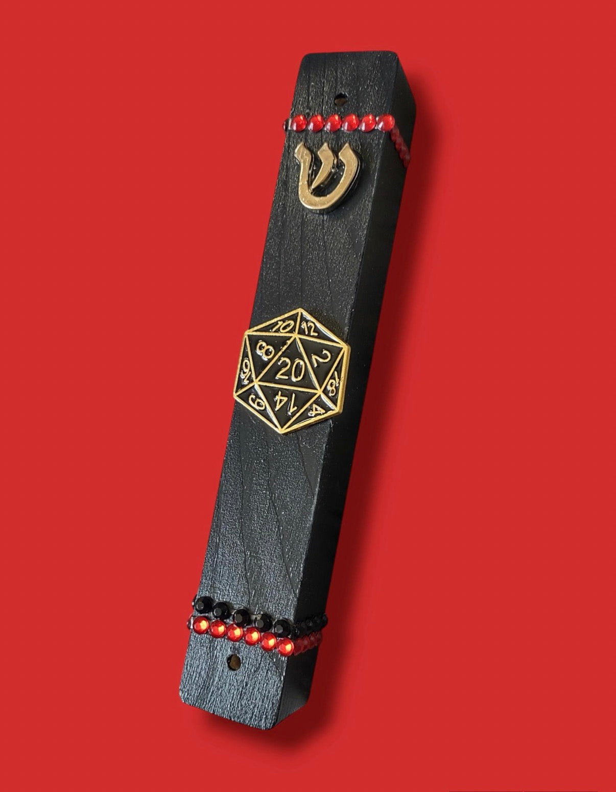 D20, DnD, Dungeons and Dragons Dice Mezuzah Case Dungeon Master