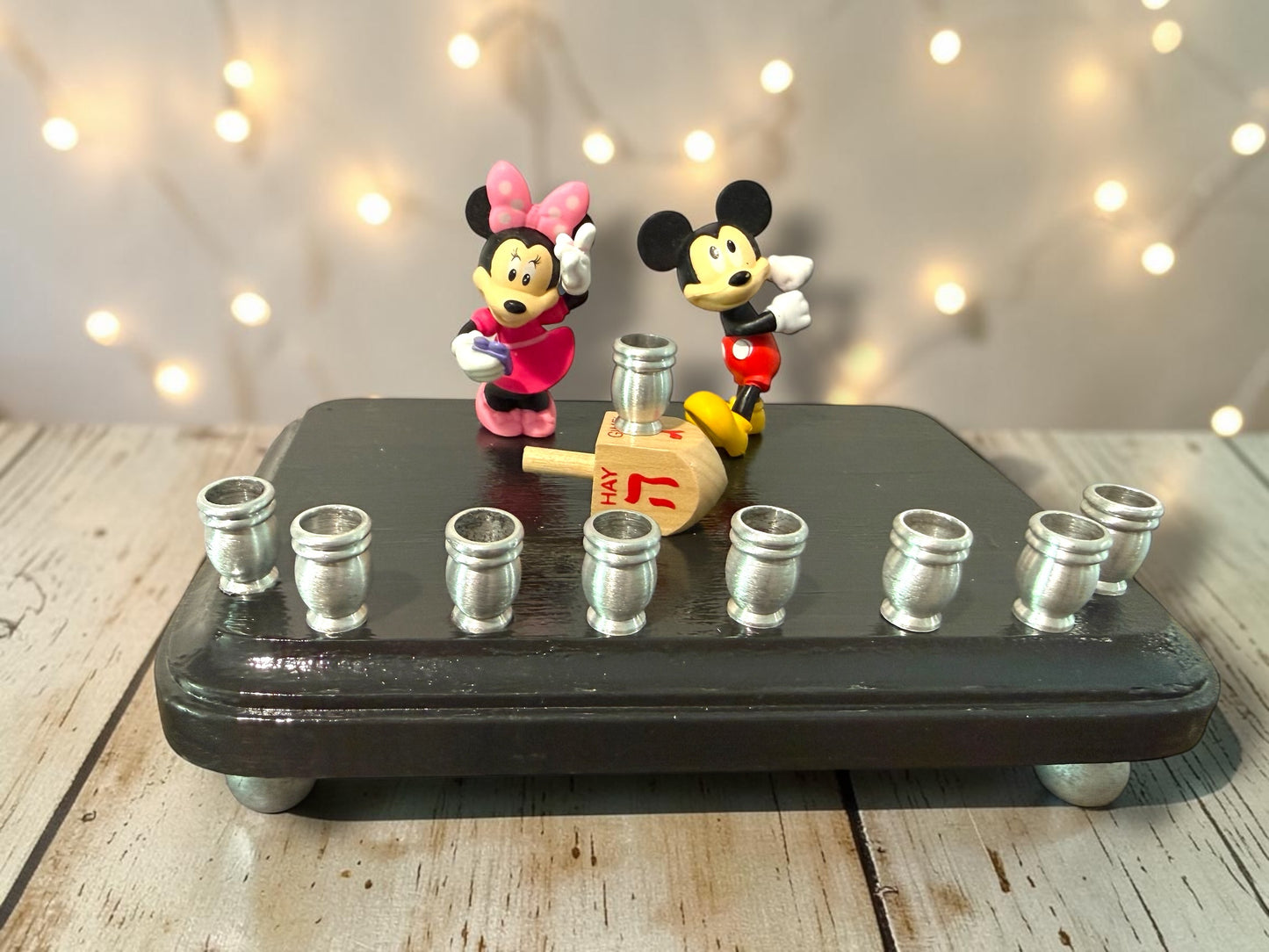 Mickey & Minnie Mouse Chanukah Menorah
