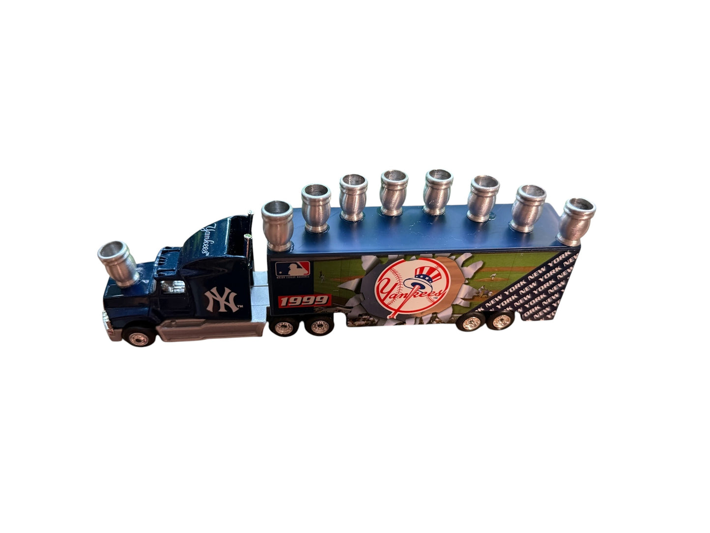 Vintage Yankees Baseball Collectible Truck Menorah
