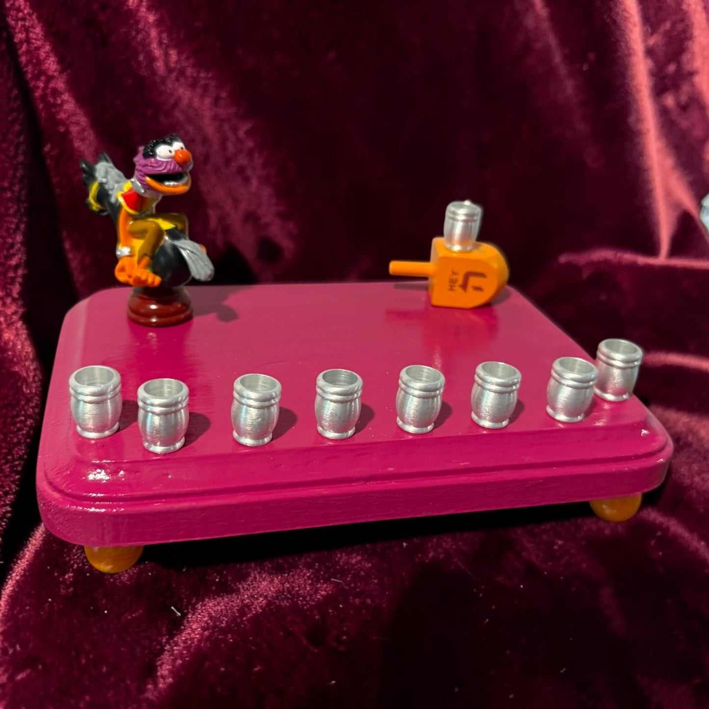Collectors Muppets Animal Vintage Repurposed Figures Menorah Hanukah Chanukah Judaica