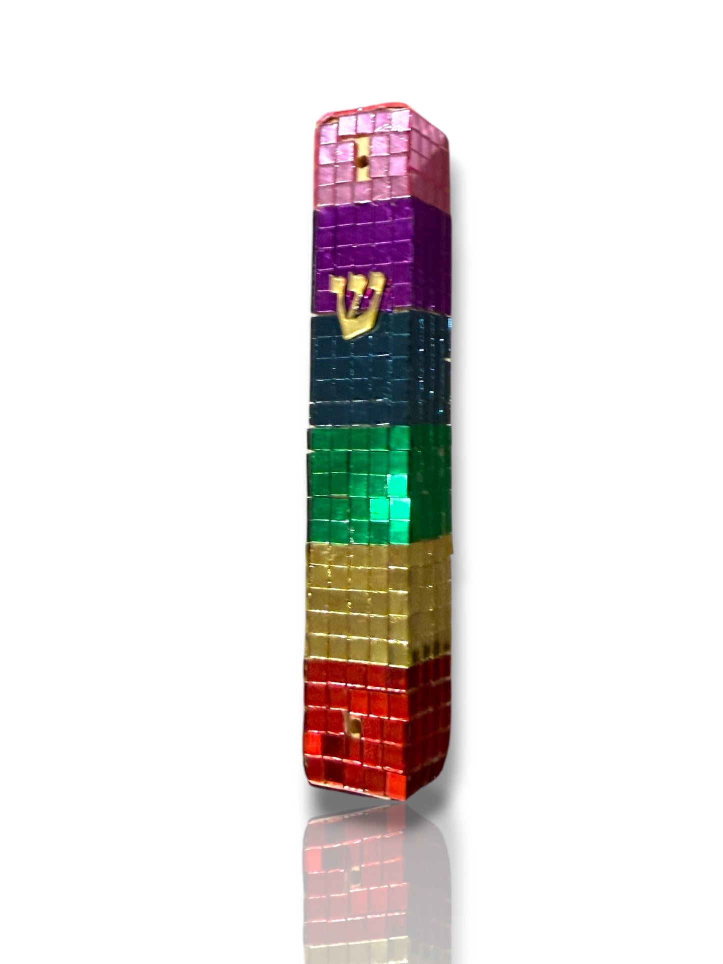 Disco Mirrored Mezuzah Case- Multiple Colors Available