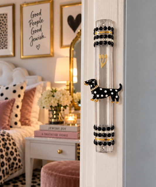 Dottie Dachshund Mezuzah Case