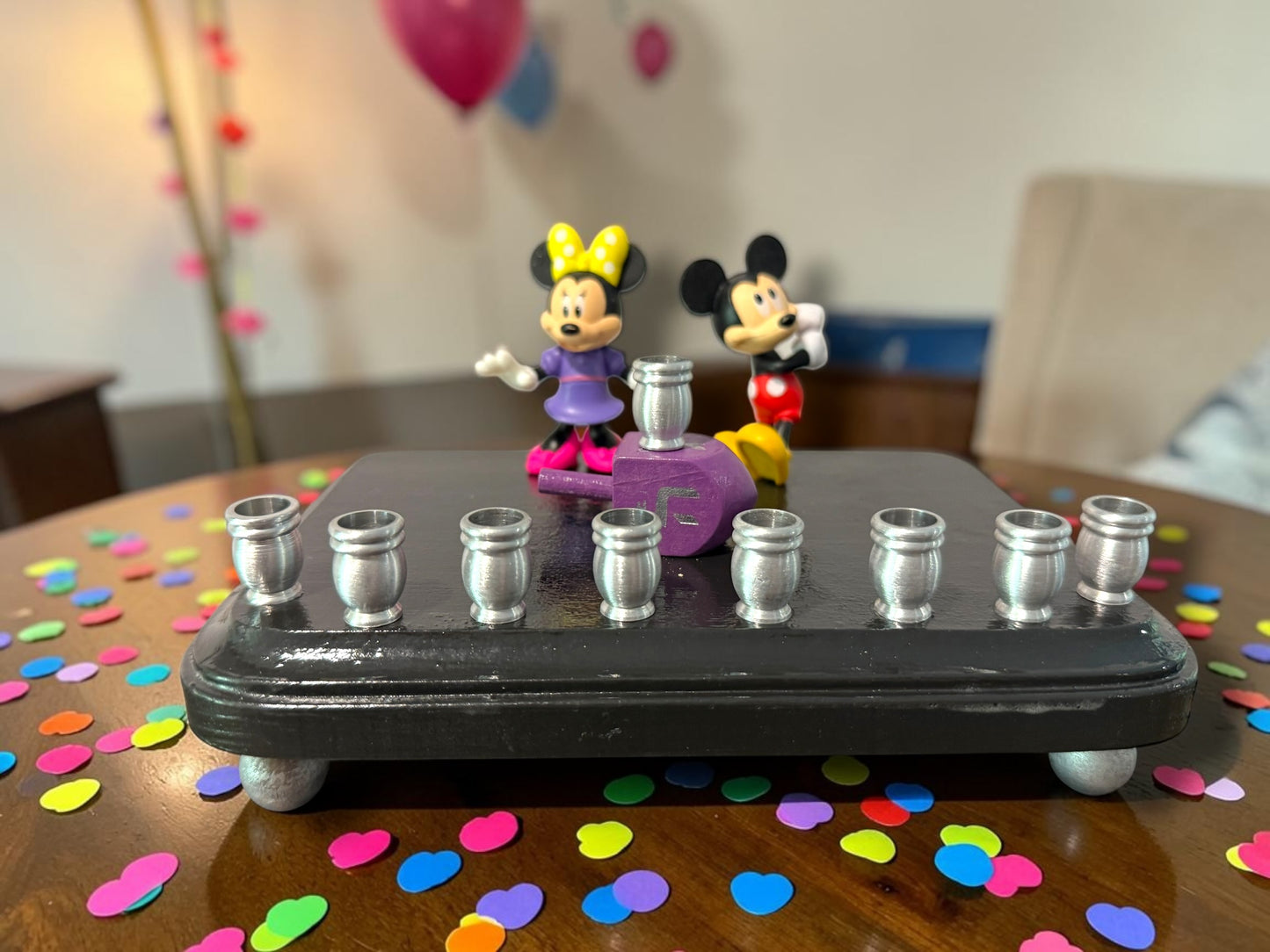 Mickey & Minnie Mouse Chanukah Menorah