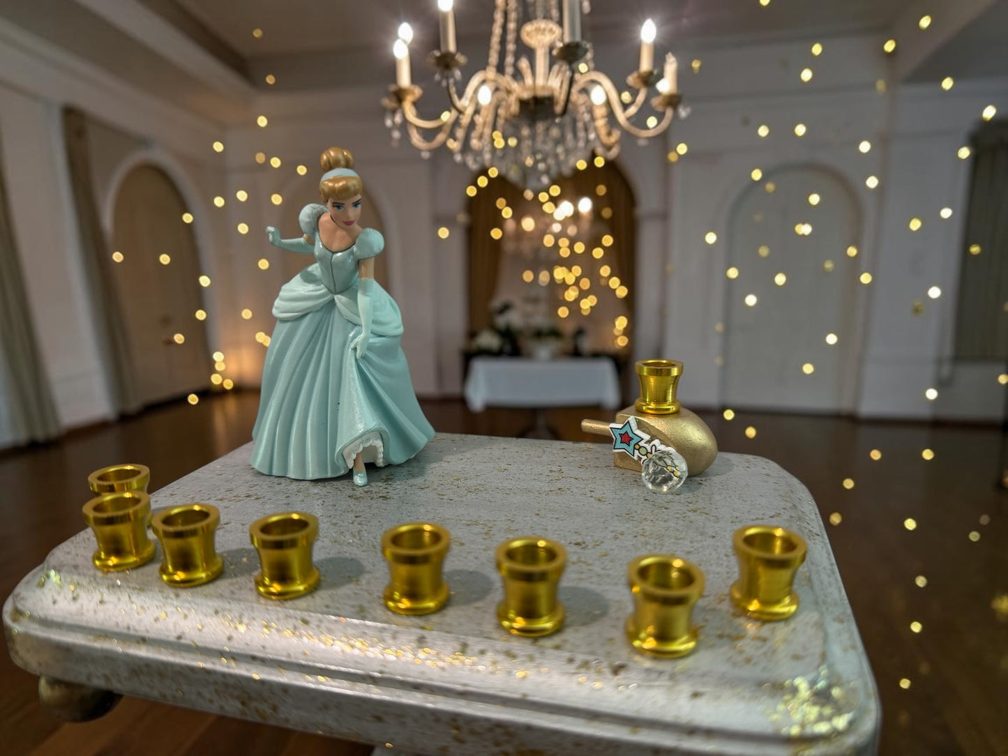 Cinderella Classic Disney Hanukkah Menorah