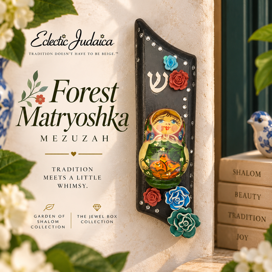 Matryoshka Garden Mezuzah Cases