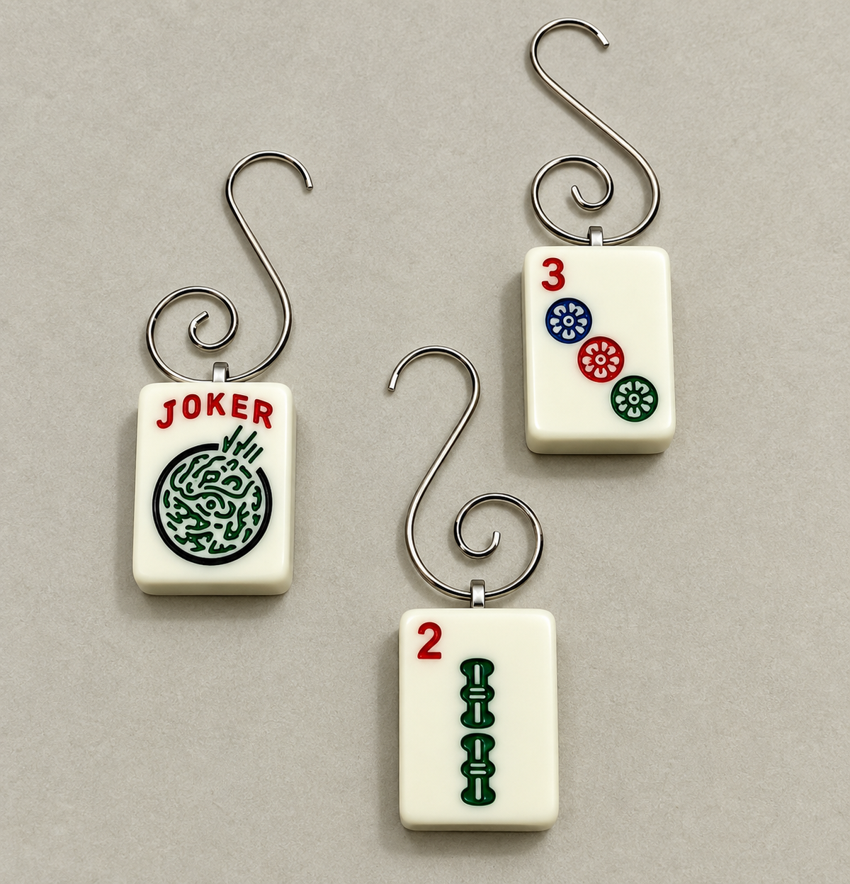 Genuine Mah Jong Tile Ornament