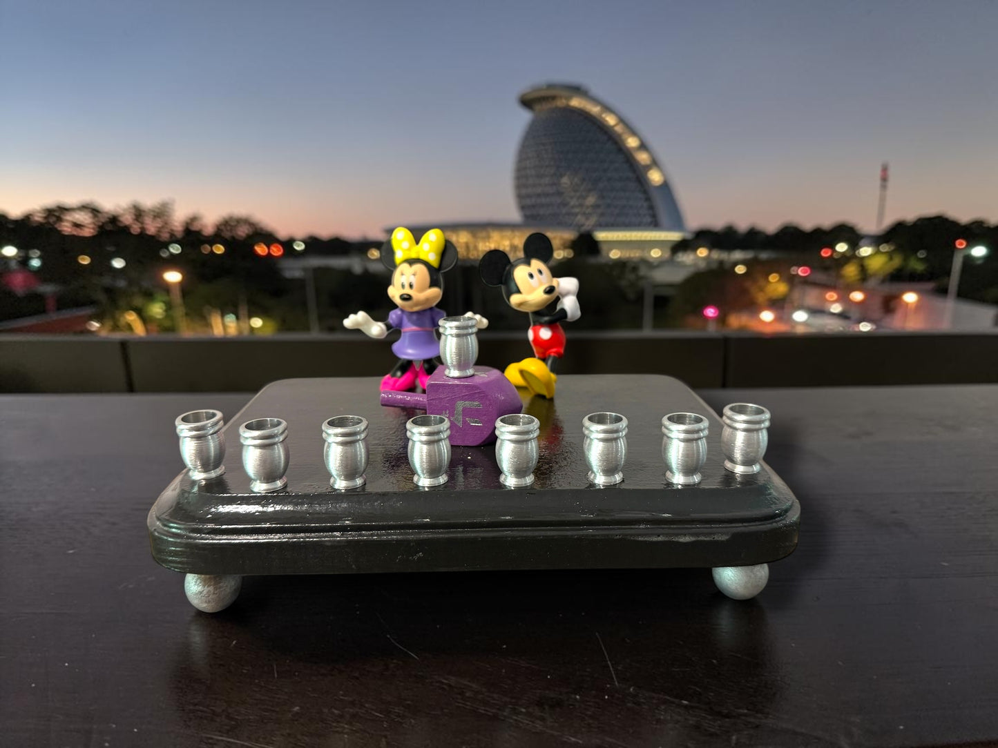 Mickey & Minnie Mouse Chanukah Menorah