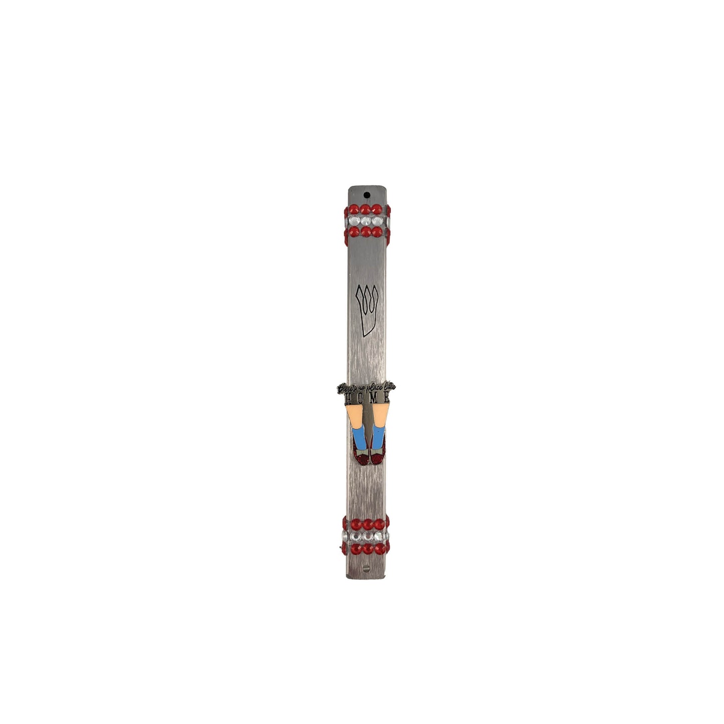 There is No Place Like Home Rhinestone Mezuzah Case