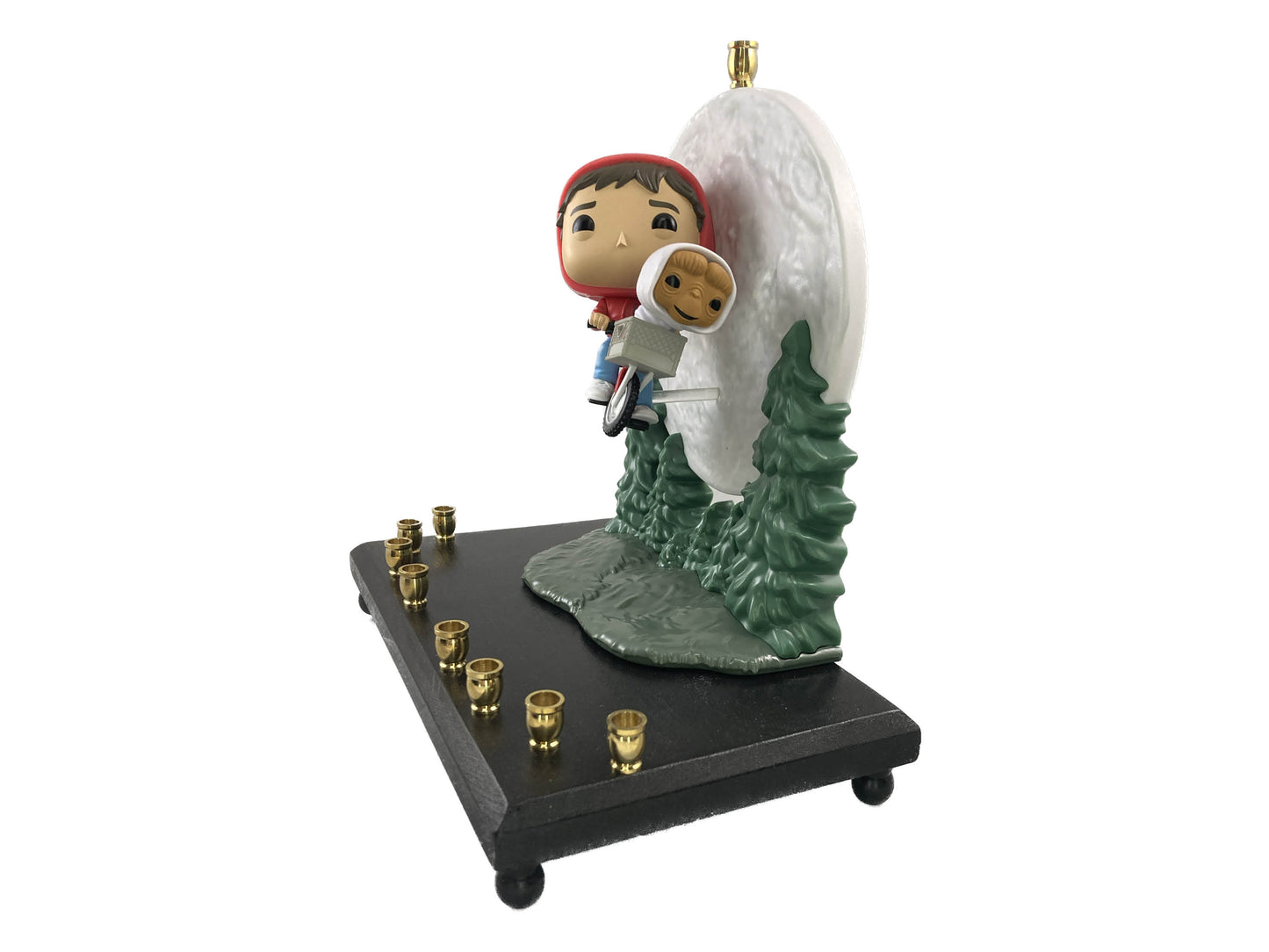 E.T. and Elliot Bike over Moon Funko Menorah