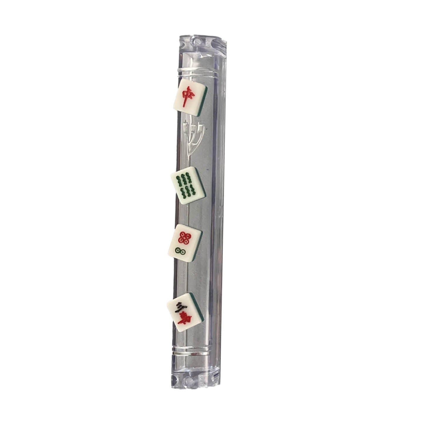 Mah Jong Mezuzah Case