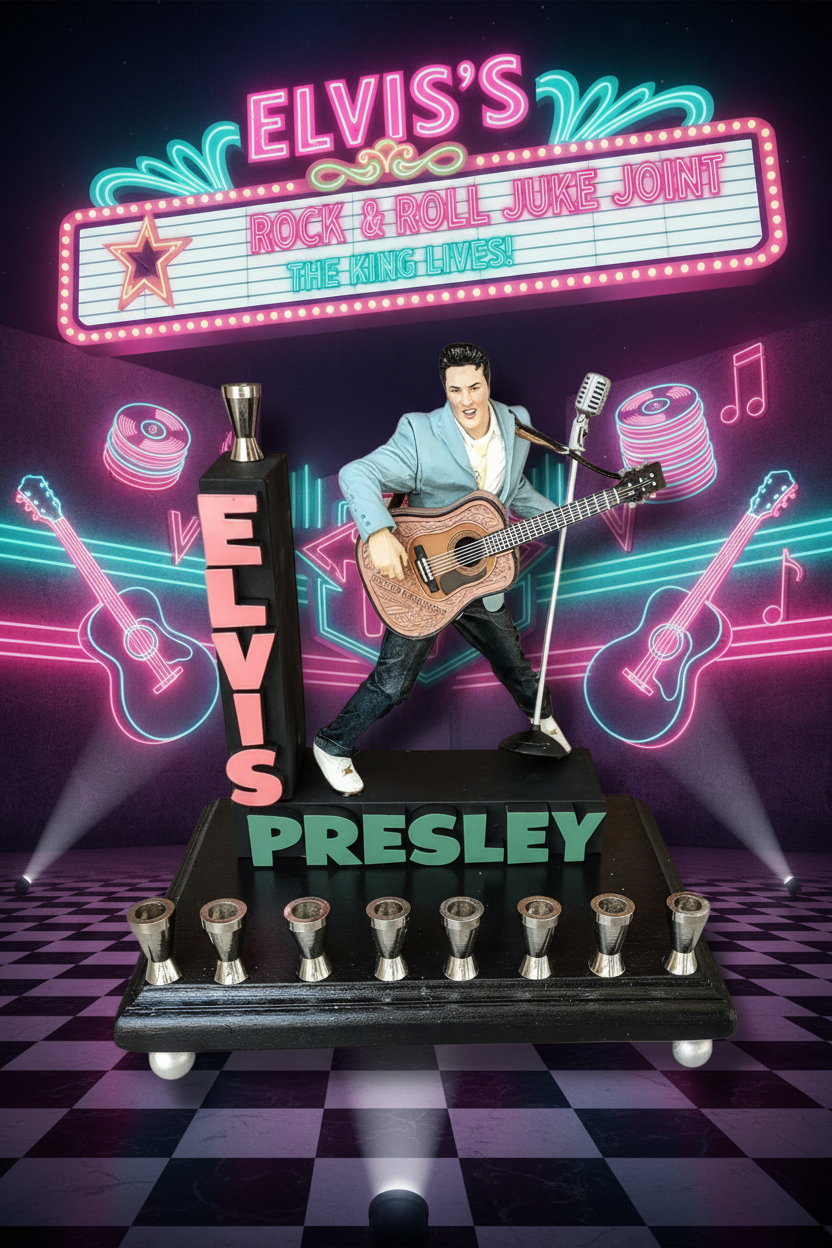 Elvis Presley "The King" Collector Menorah