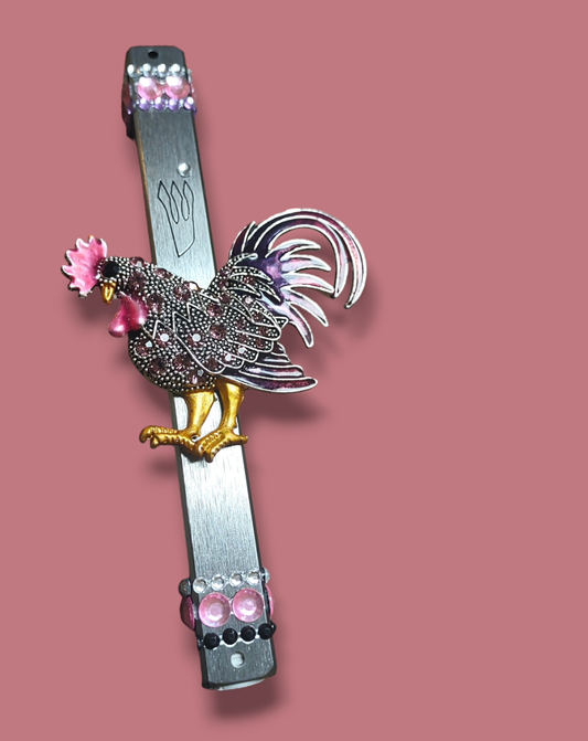 Jeweled Rooster Mezuzah