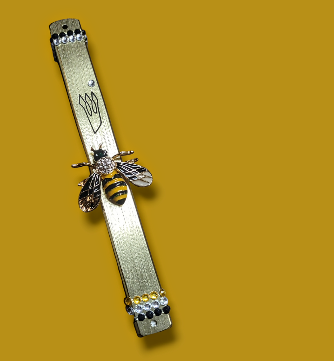 Jeweled Bee Mezuzah