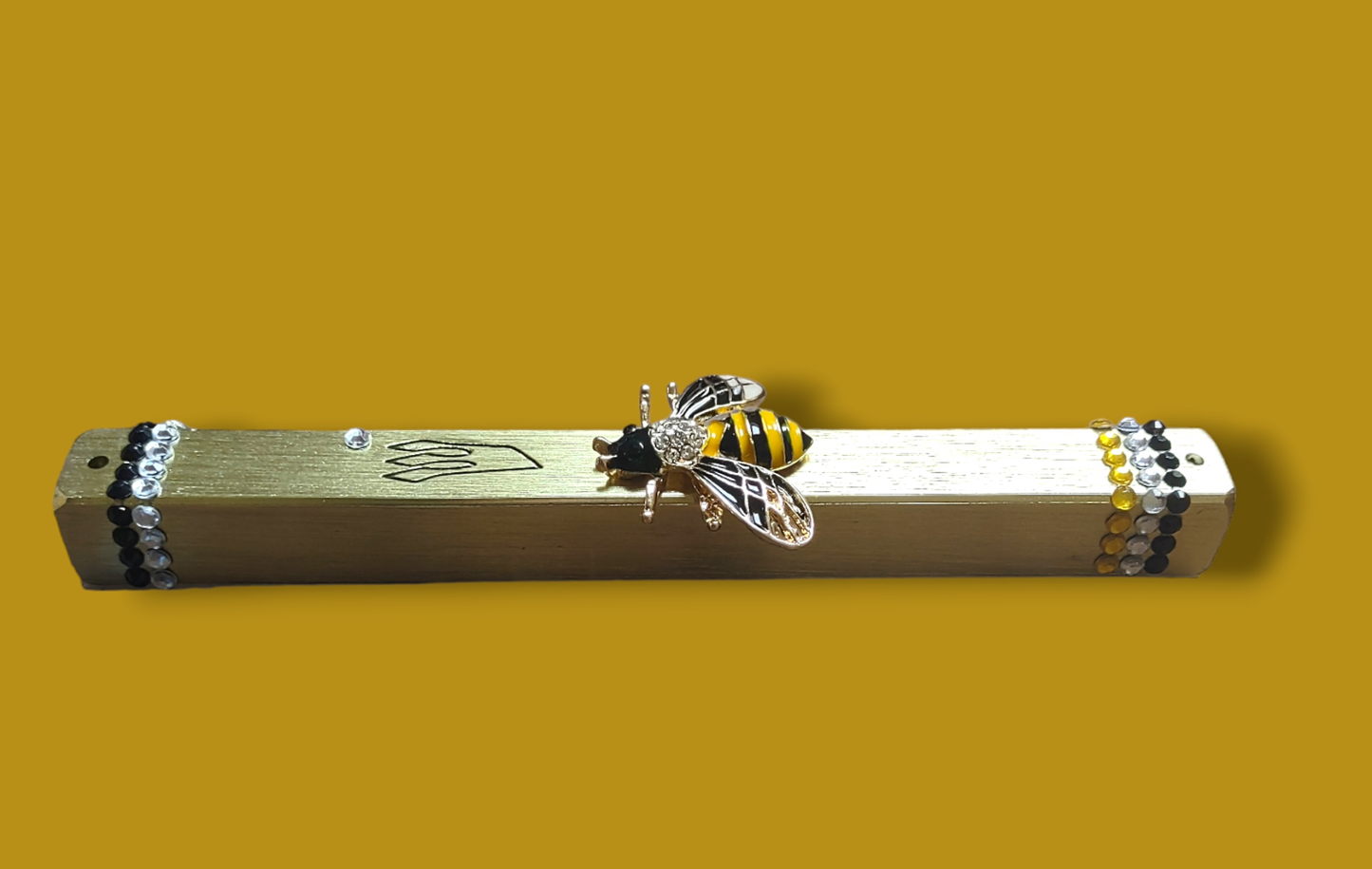 Jeweled Bee Mezuzah