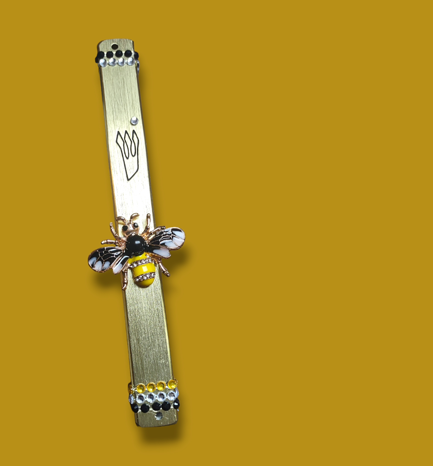 Jeweled Bee Mezuzah