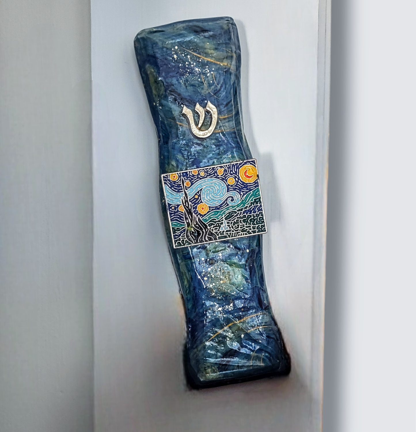 Van Gogh Inspired Mezuzah