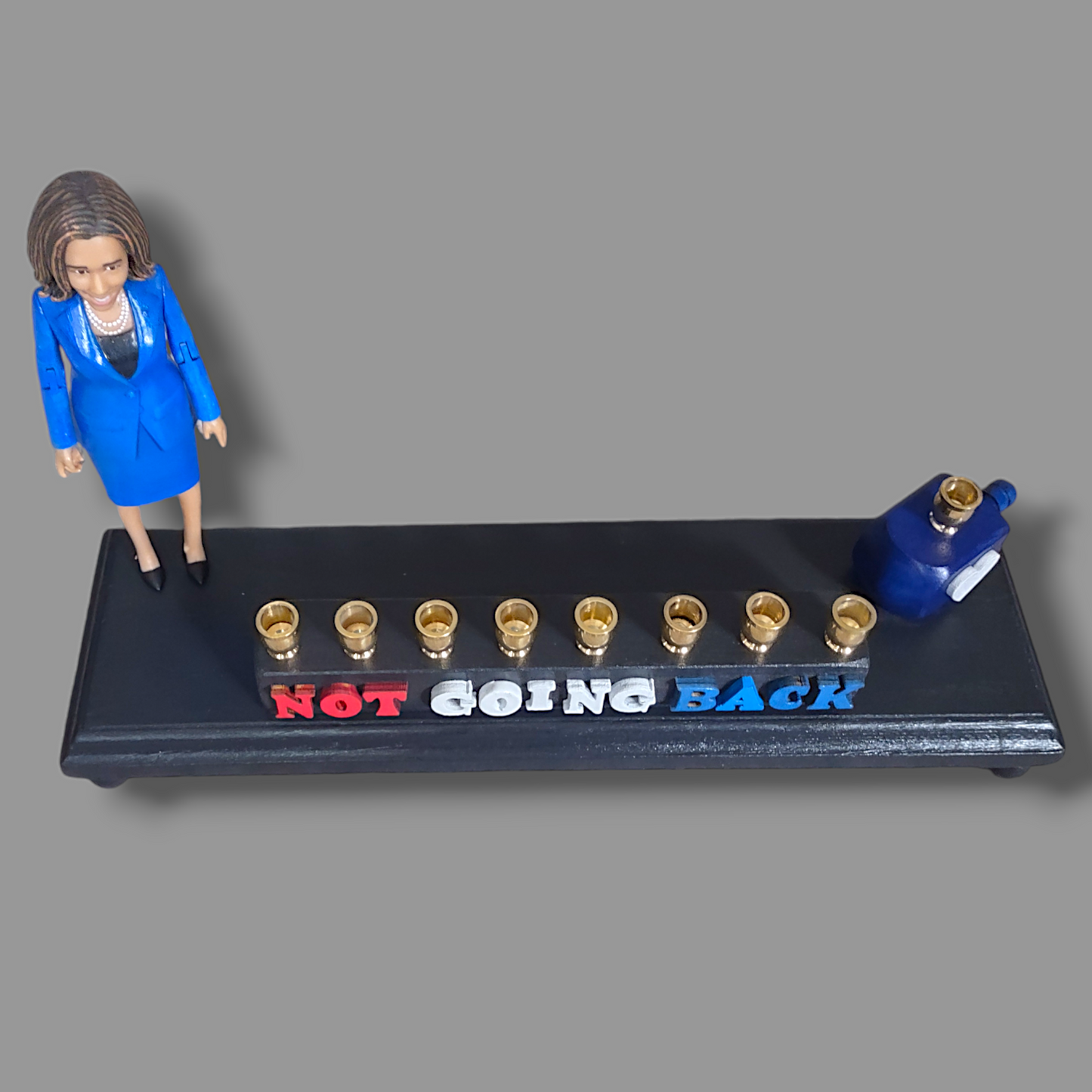 Kamala Harris " Not Going Back" Menorah