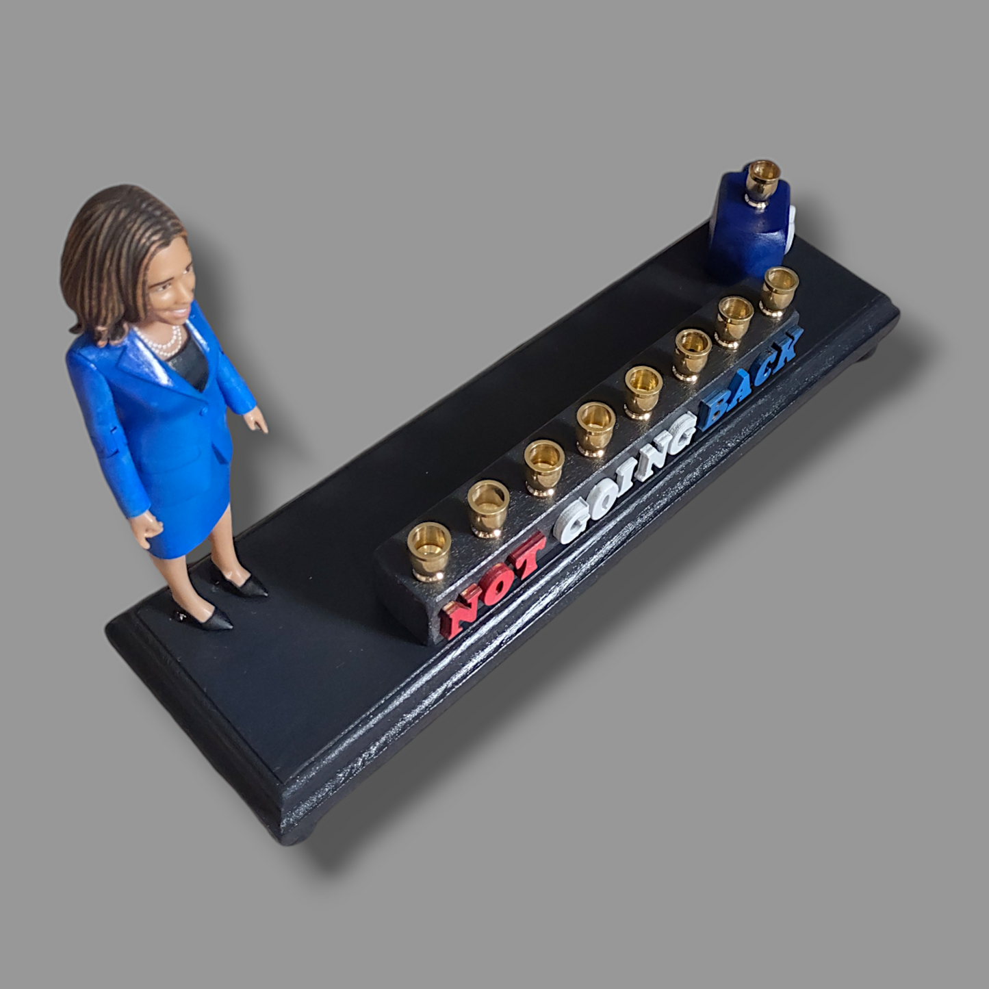 Kamala Harris " Not Going Back" Menorah