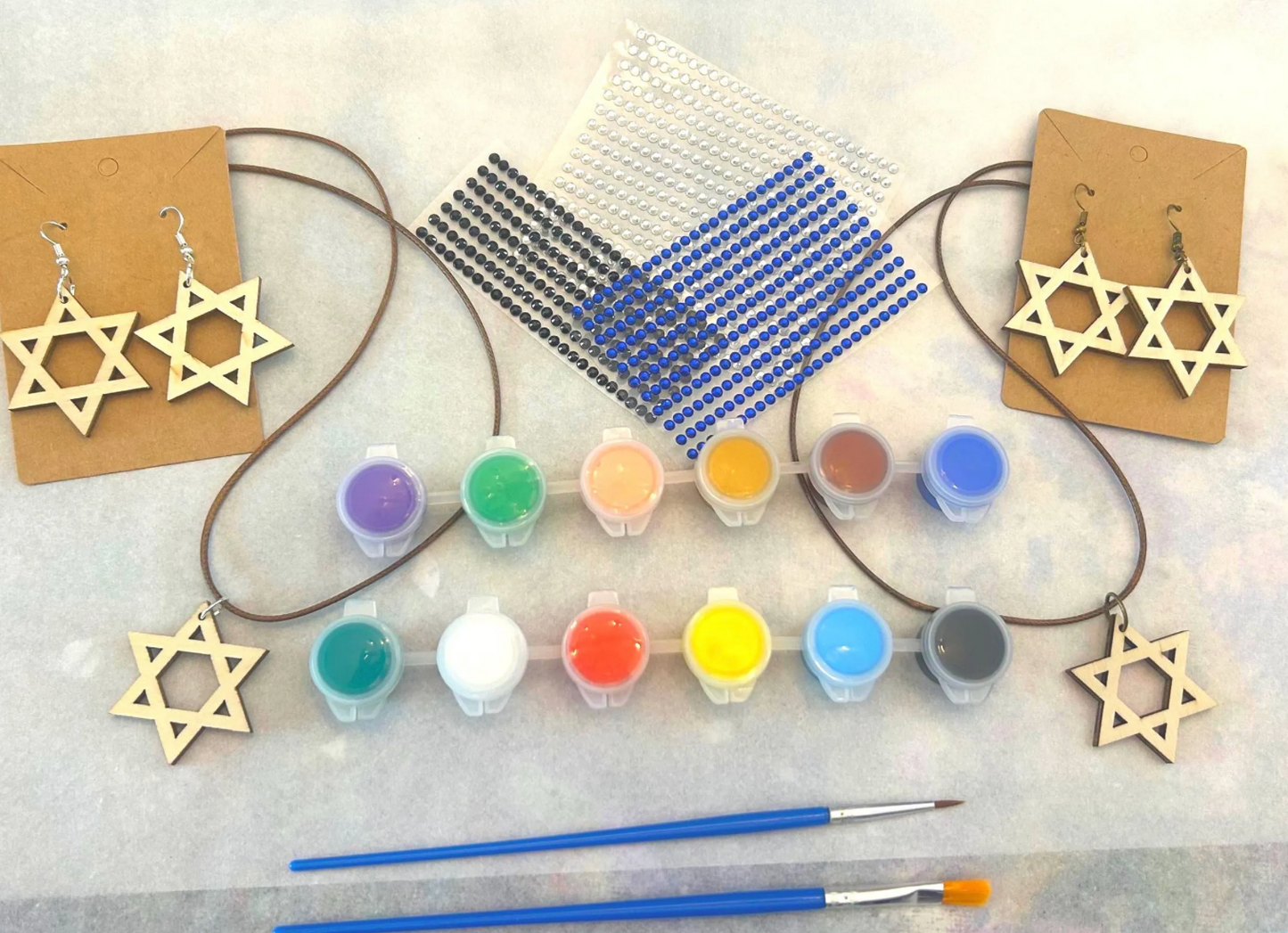 Make Your Own Star of David Earrings & Necklaces DIY