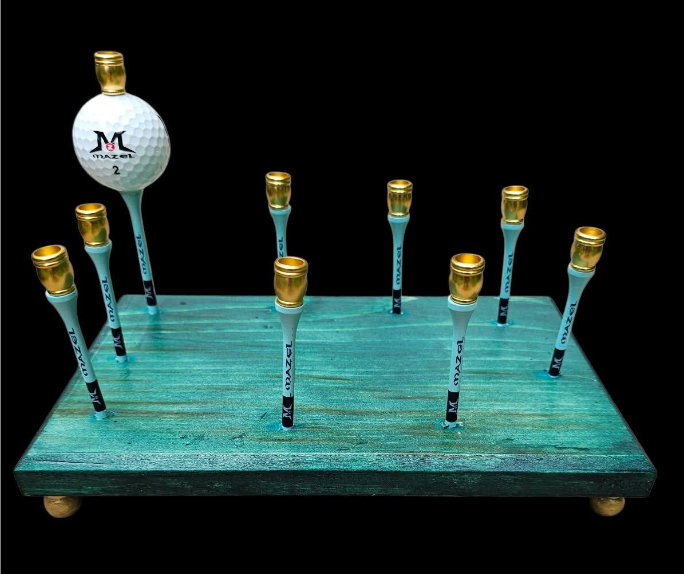 Golf Tee Time Menorah