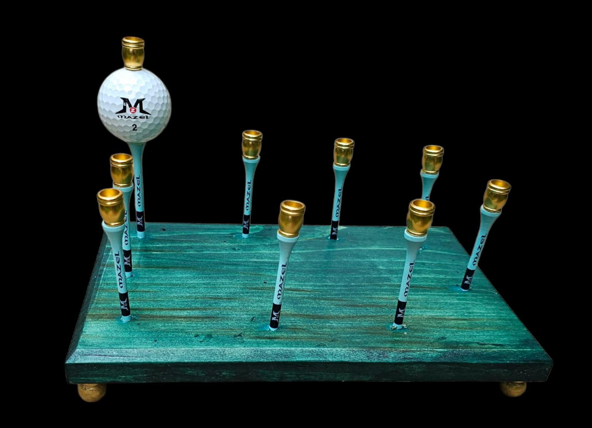 Golf Tee Time Menorah