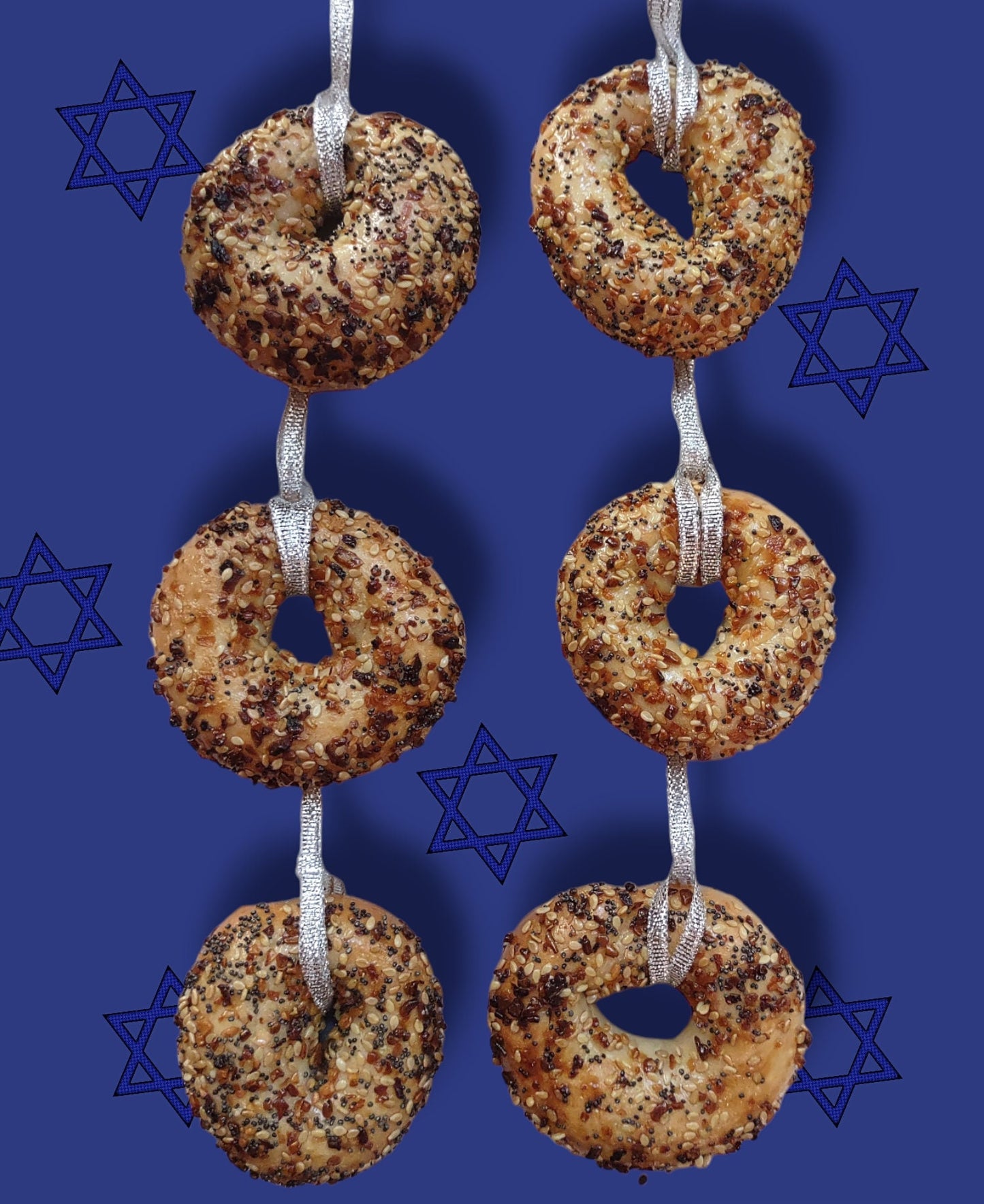Handmade Real Bagel Ornament