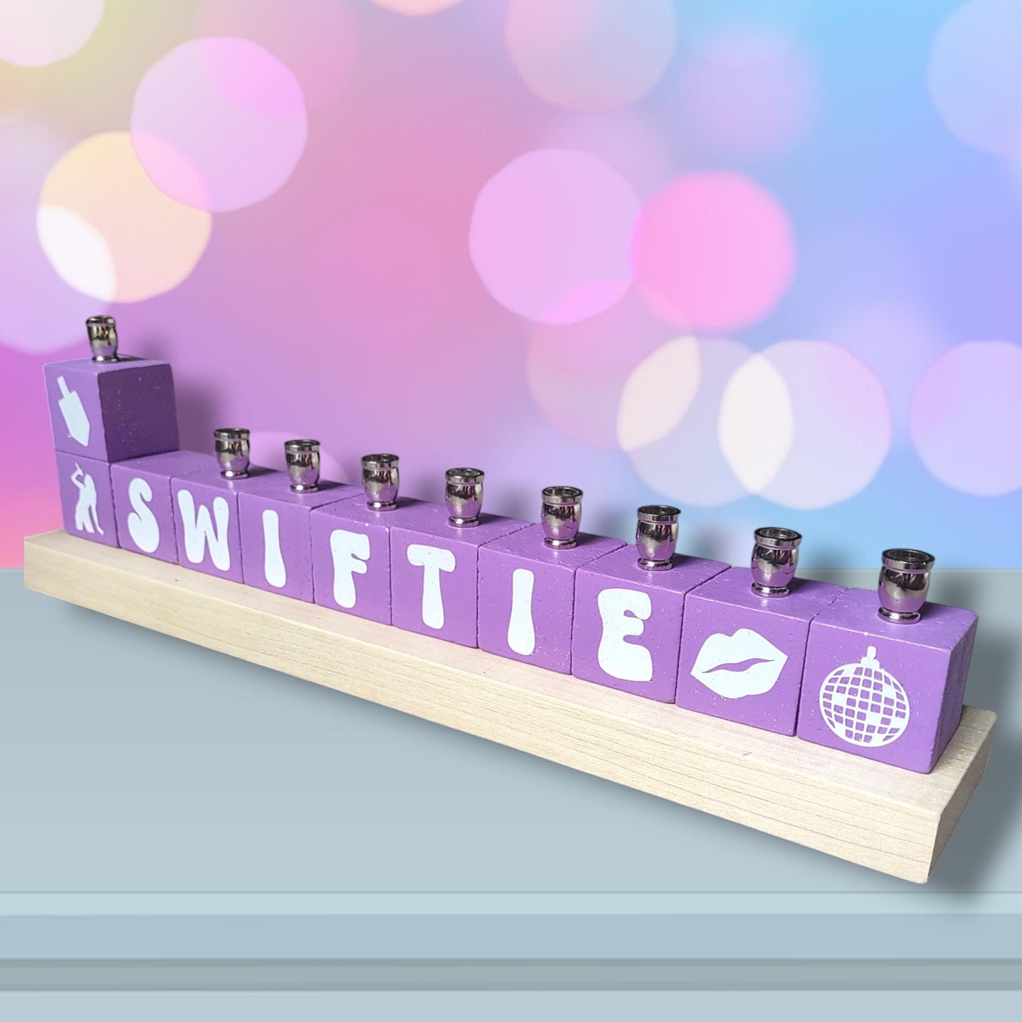 Personalized Swiftie Fan Menorah