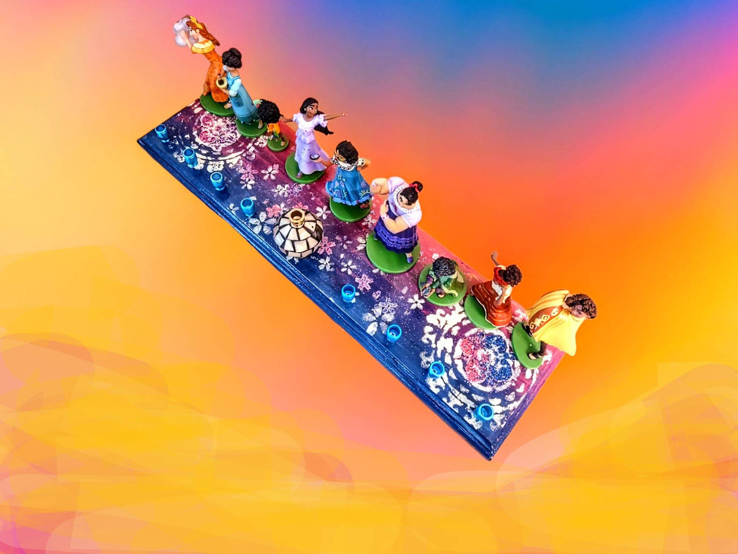 Encanto Menorah: Repurposed Toy Figurine Hanukkah Gift