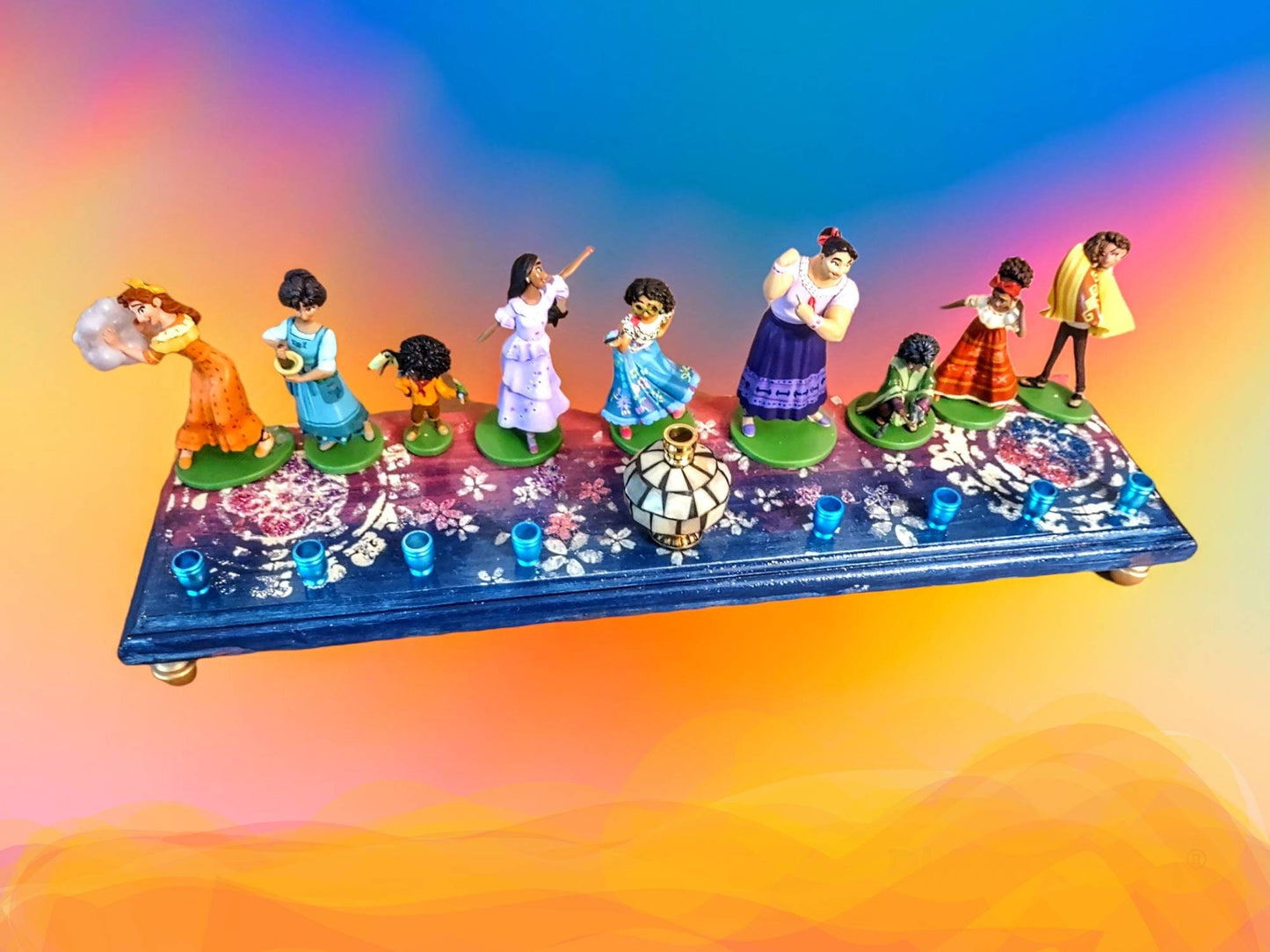 Encanto Menorah: Repurposed Toy Figurine Hanukkah Gift