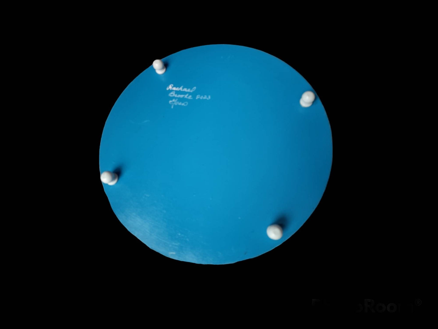 Hand-Painted Pomegranate Passover Seder Plate with Glass Bowls