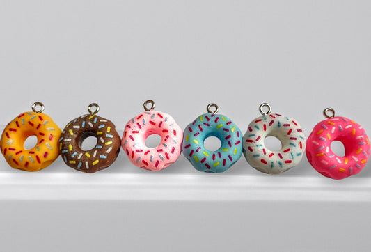 Donut earrings, sprinkle donuts, donut Jewelry