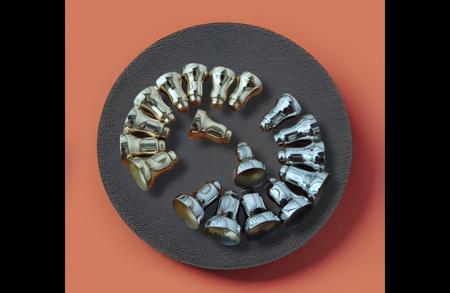 Menorah Candle Drip Cups Silver Gold Color