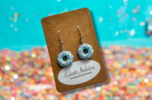 Donut earrings, sprinkle donuts, donut Jewelry
