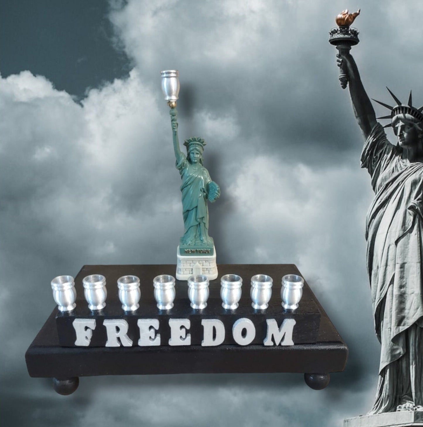 Statue of Liberty Menorah: Repurposed Judaica Art