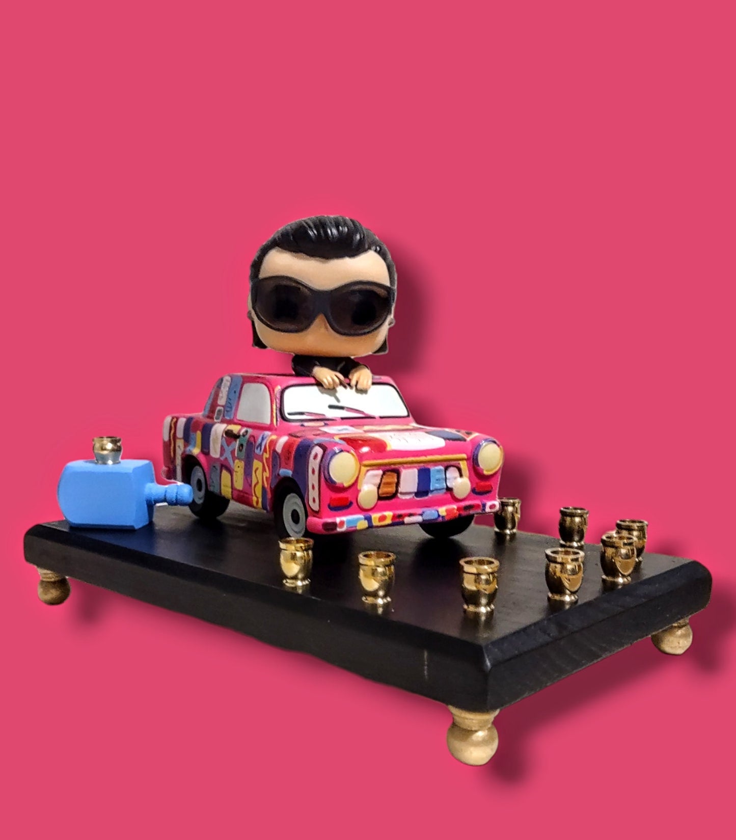 Collectors Edition U2 Bono with Achtung Baby Car Menorah