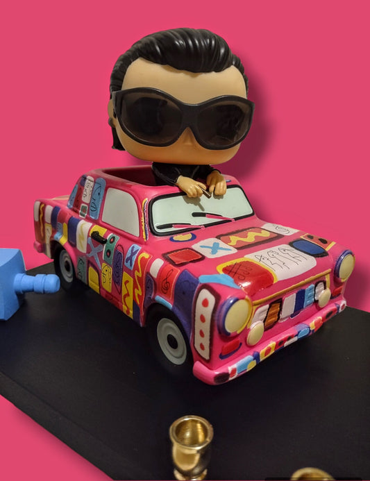 Collectors Edition U2 Bono with Achtung Baby Car Menorah
