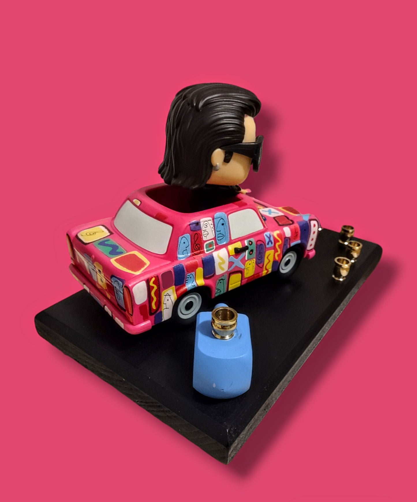 Collectors Edition U2 Bono with Achtung Baby Car Menorah