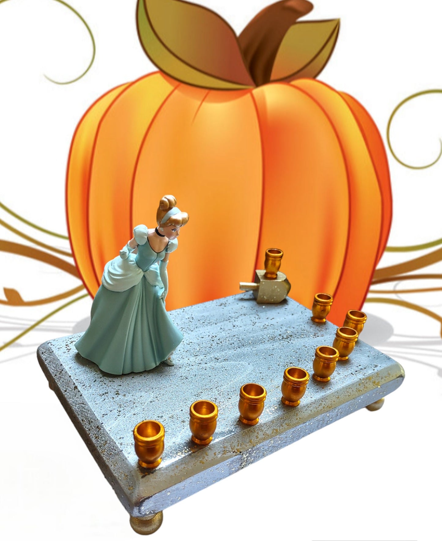 Princess Menorah Classic Disney Judaica Hannukah Cinderella