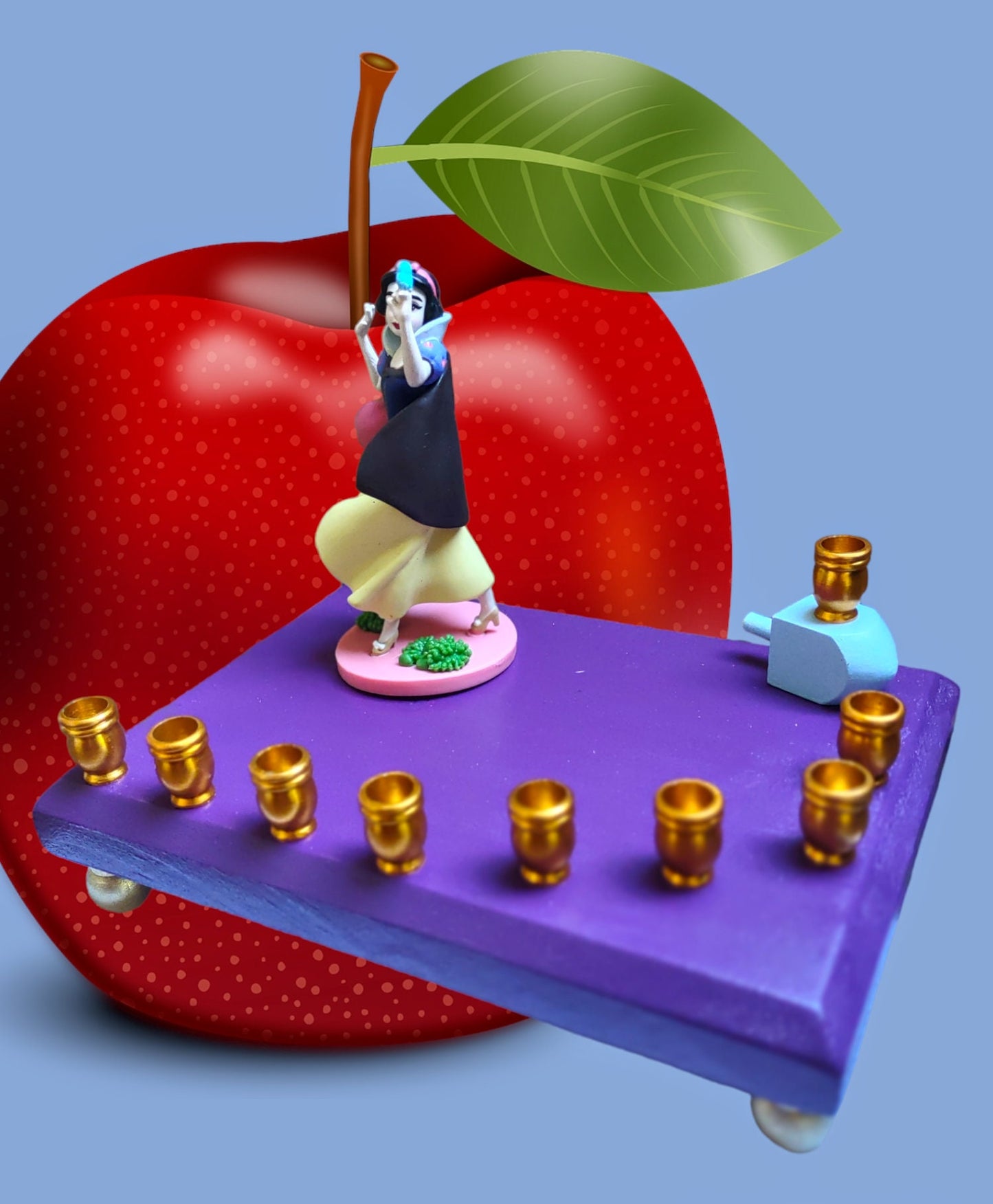 Princess Menorah Classic Disney Judaica Hannukah Snow White