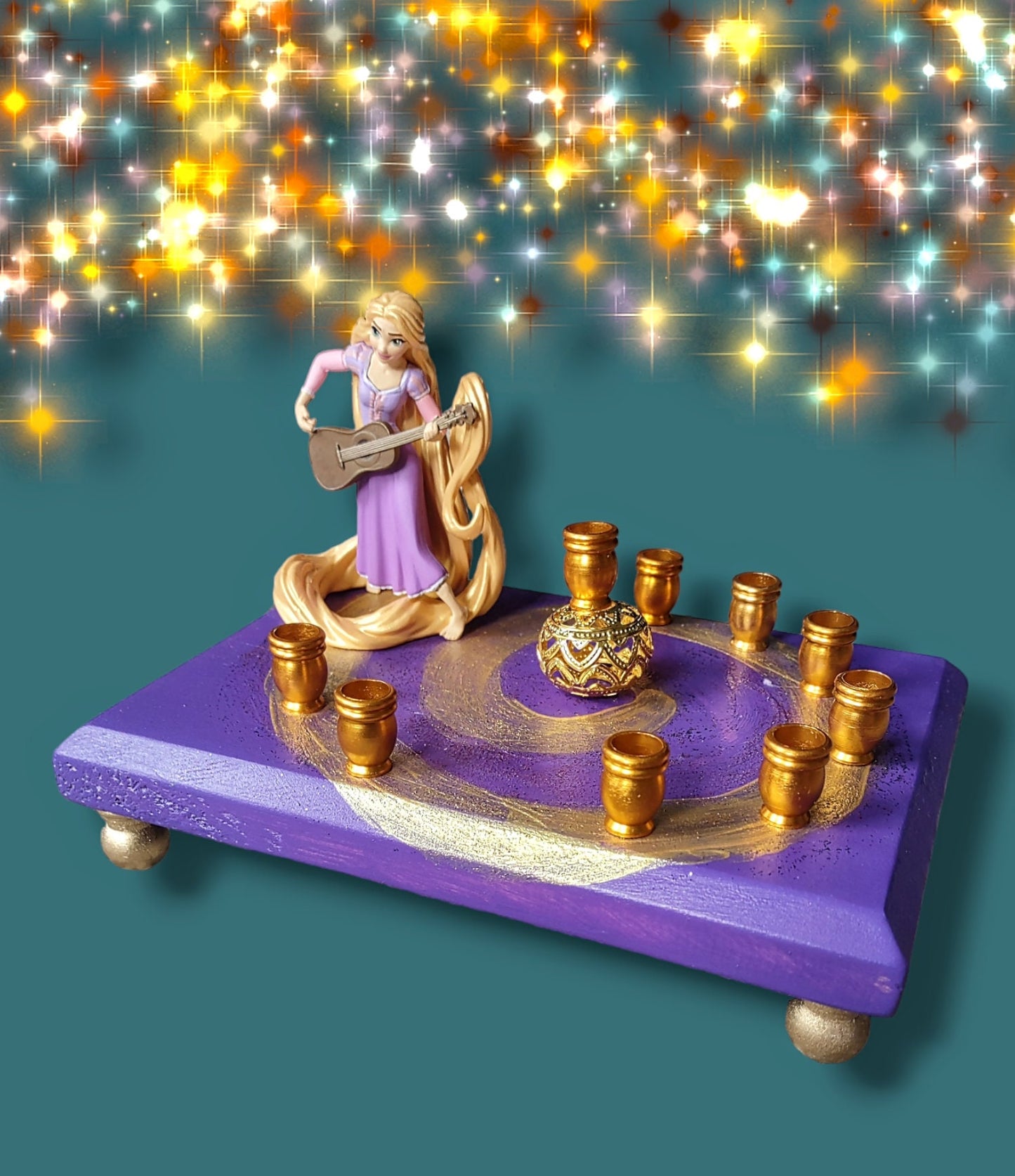 Princess Menorah Classic Disney Judaica Hannukah Rapunzel