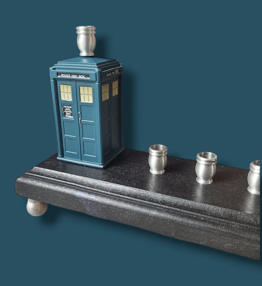 Doctor Who TARDIS British Science Fiction Time Travel Menorah Channukah Hannukah