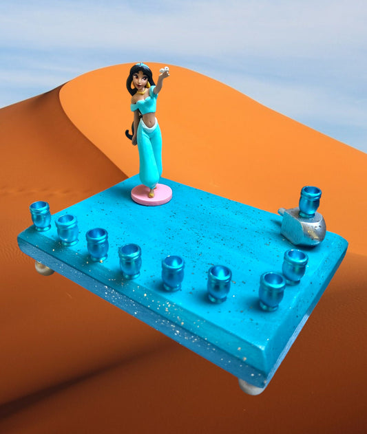 Princess Menorah Classic Disney Judaica Hanukkiah Princess Jasmine