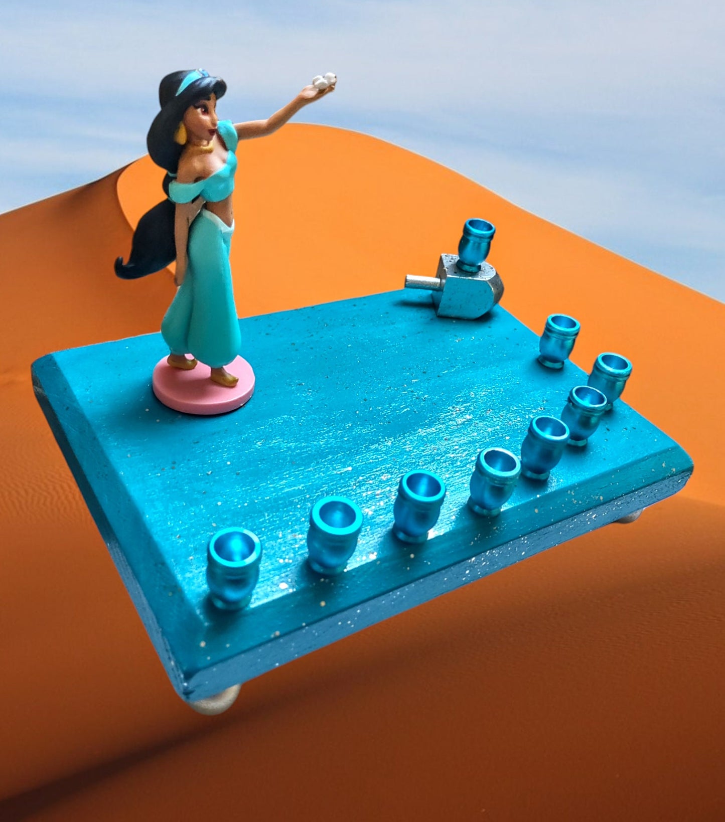 Princess Menorah Classic Disney Judaica Hanukkiah Princess Jasmine