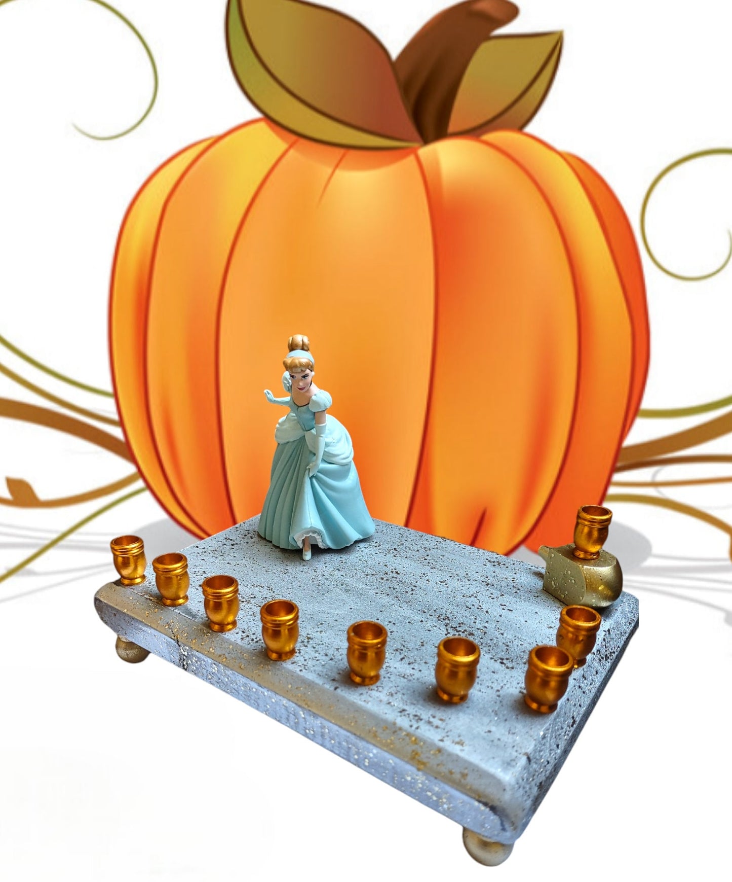 Princess Menorah Classic Disney Judaica Hannukah Cinderella